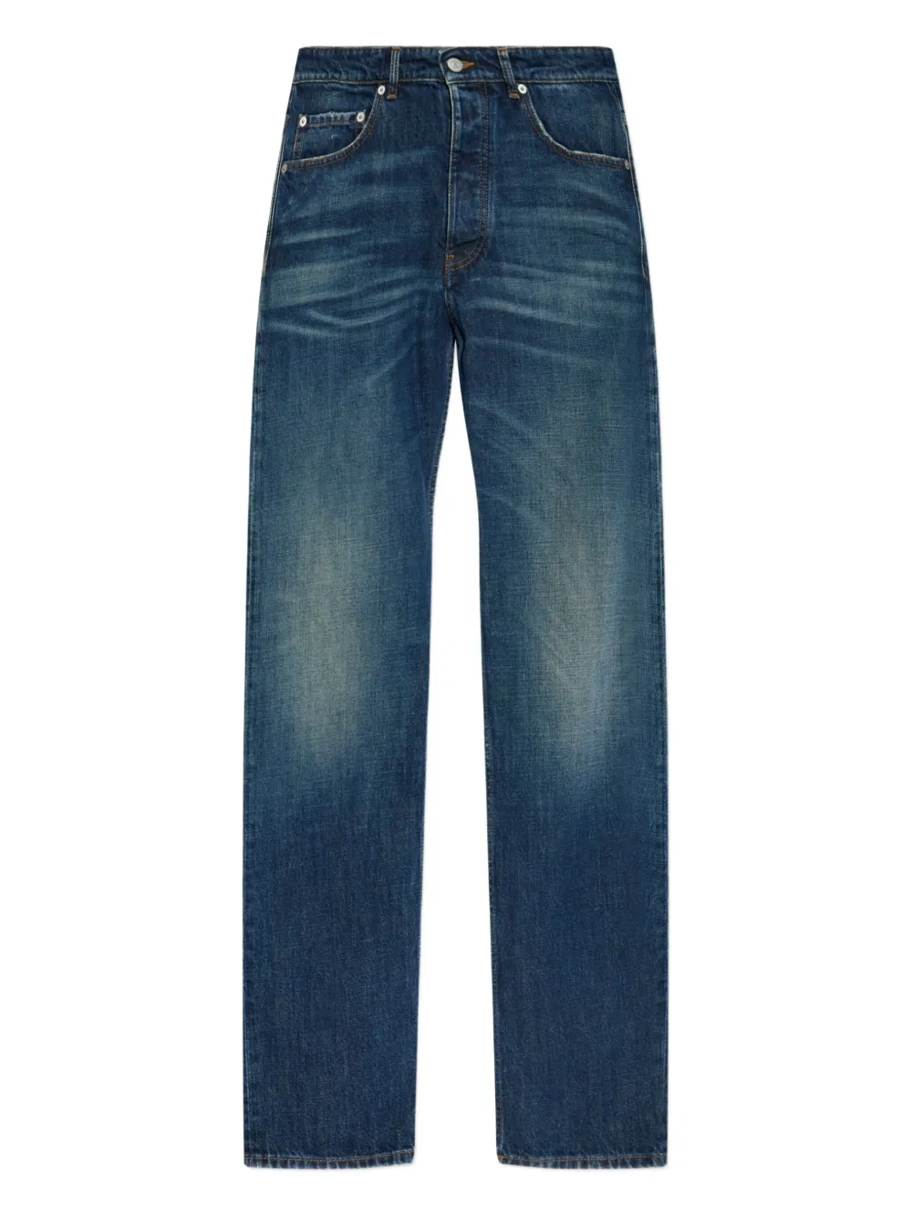 MM6 Maison Margiela logo-patch jeans Blauw
