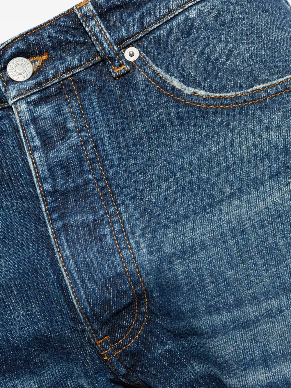 MM6 Maison Margiela logo-patch jeans Blauw