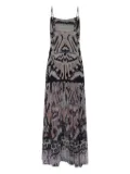 Ulla Johnson graphic-print tiered dress - Black