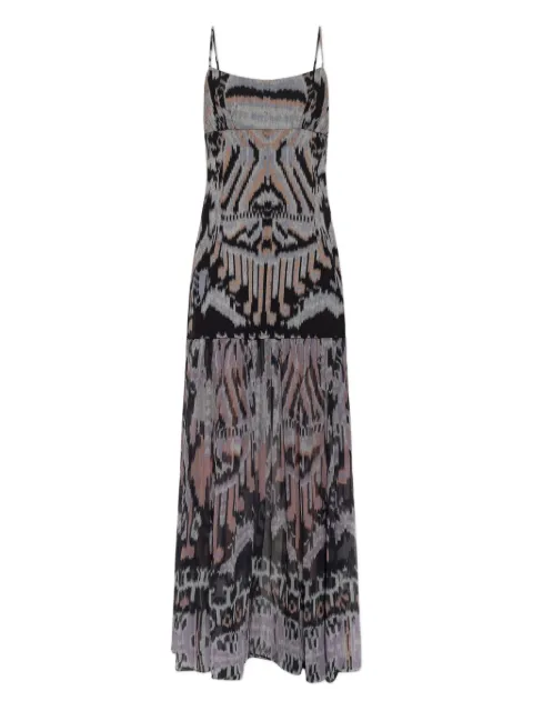 Ulla Johnson Gestuftes Kleid mit grafischem Print