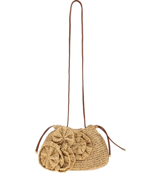 Ulla Johnson flower-embellished cross body bag