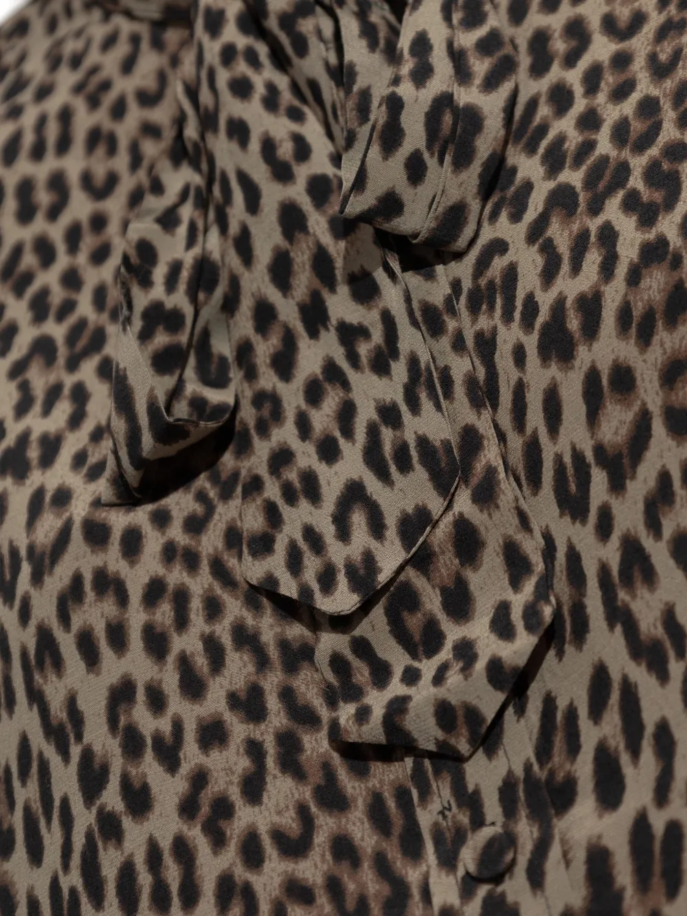 Zadig&Voltaire leopard-print tie-neck blouse Bruin