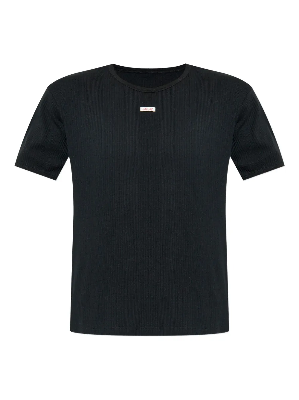 Maison Margiela ribbed crew-neck T-shirt Zwart