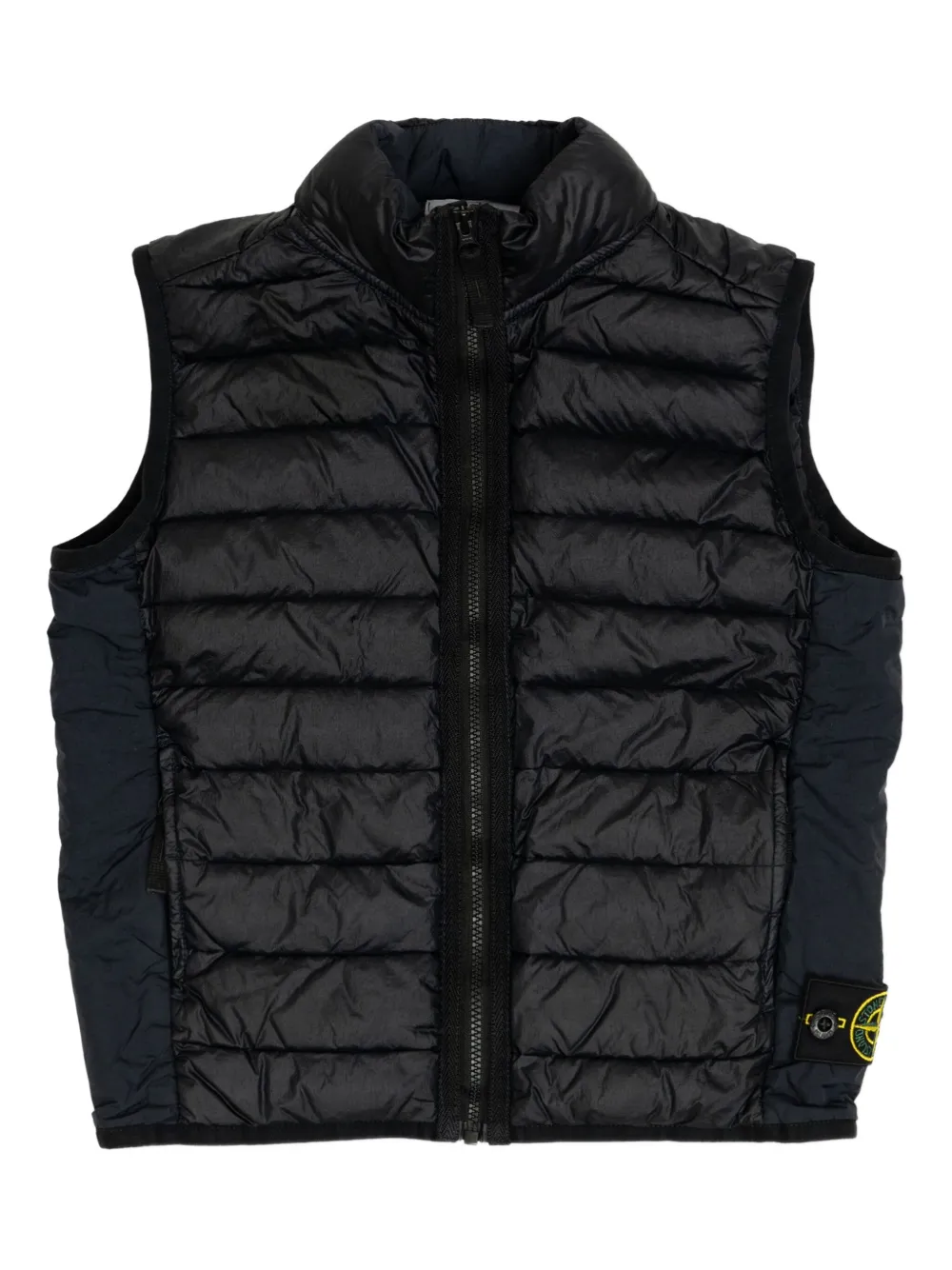 Stone Island Junior Gilet met Compass-logopatch Zwart