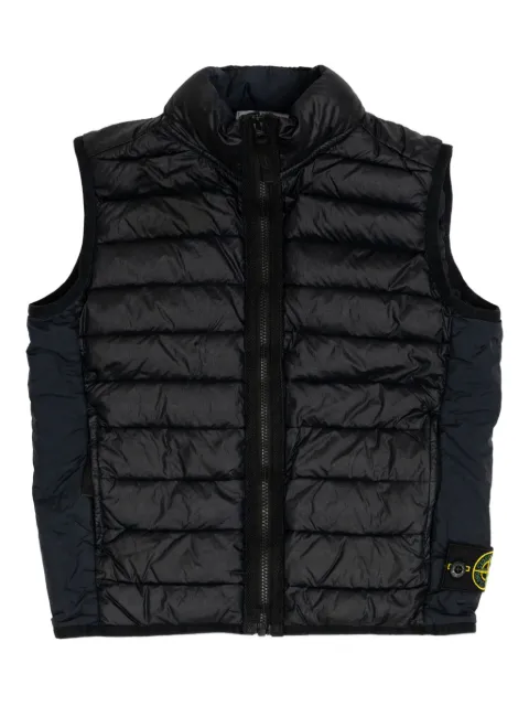 Stone Island Junior Colete com patch de bússola