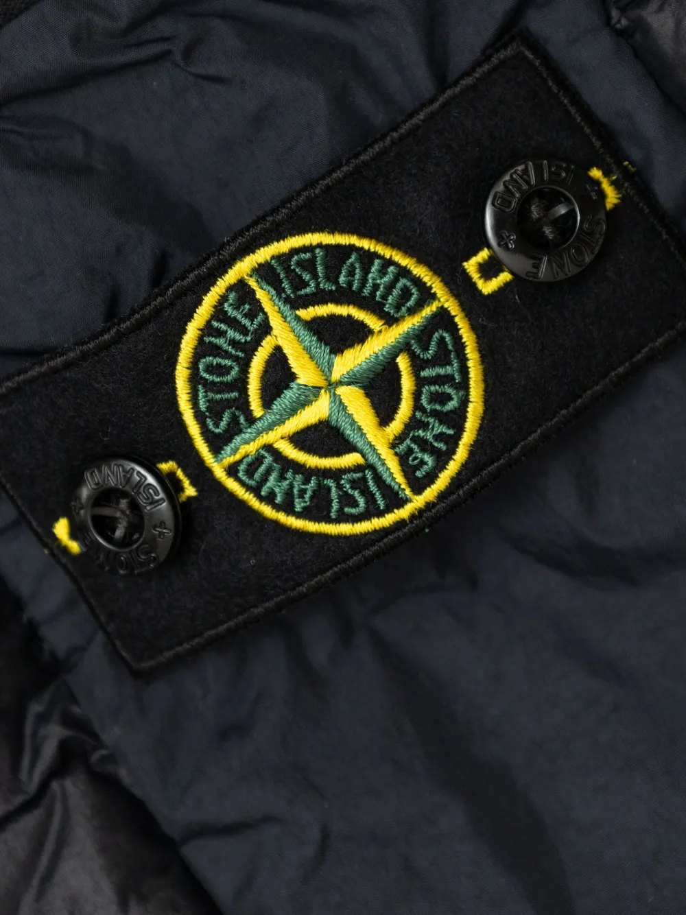 Stone Island Junior Gilet met Compass-logopatch Zwart