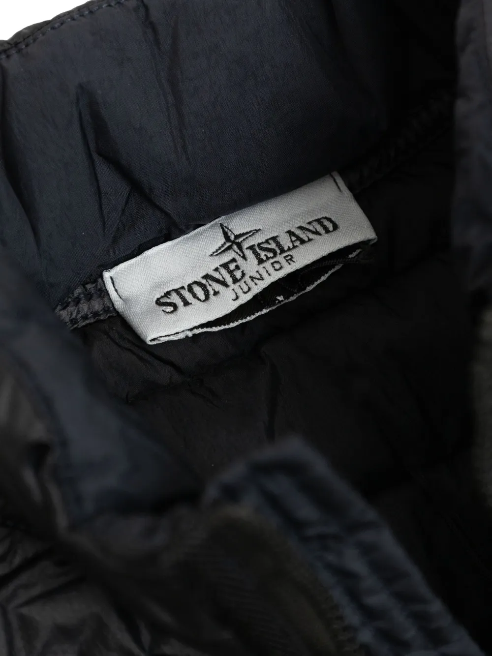 Stone Island Junior Gilet met Compass-logopatch Zwart
