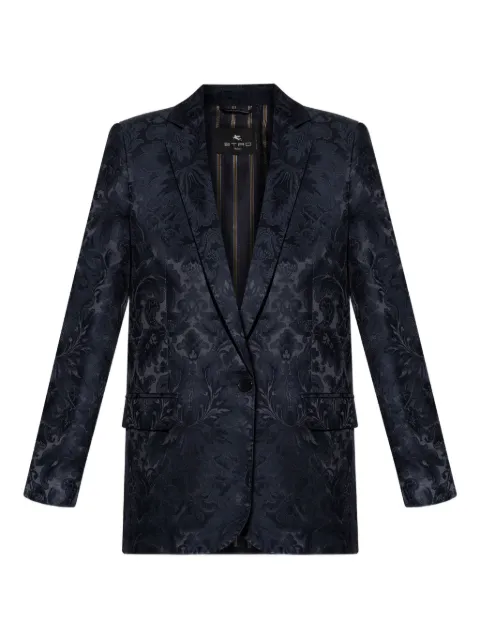 ETRO floral-pattern single-breasted blazer