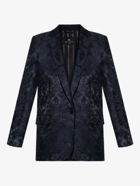 ETRO blazer droit à fleurs