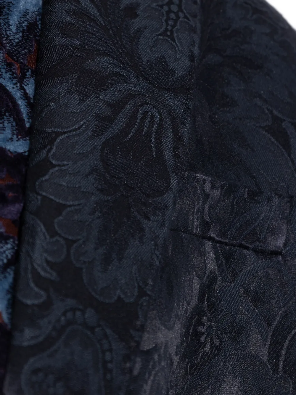 ETRO floral-pattern single-breasted blazer Blauw