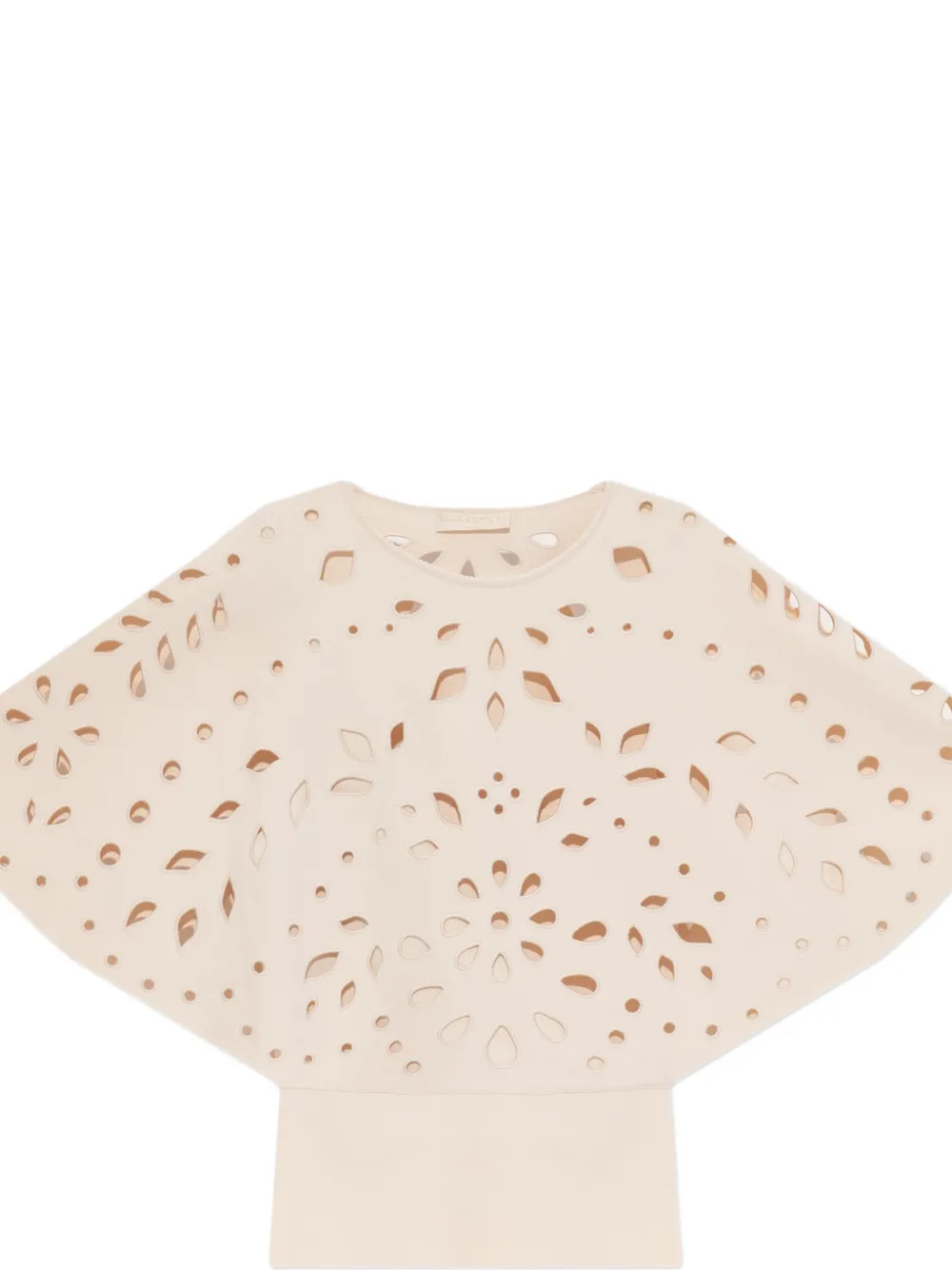 Ulla Johnson Josie T-shirt met uitgesneden details en korte mouwen Beige