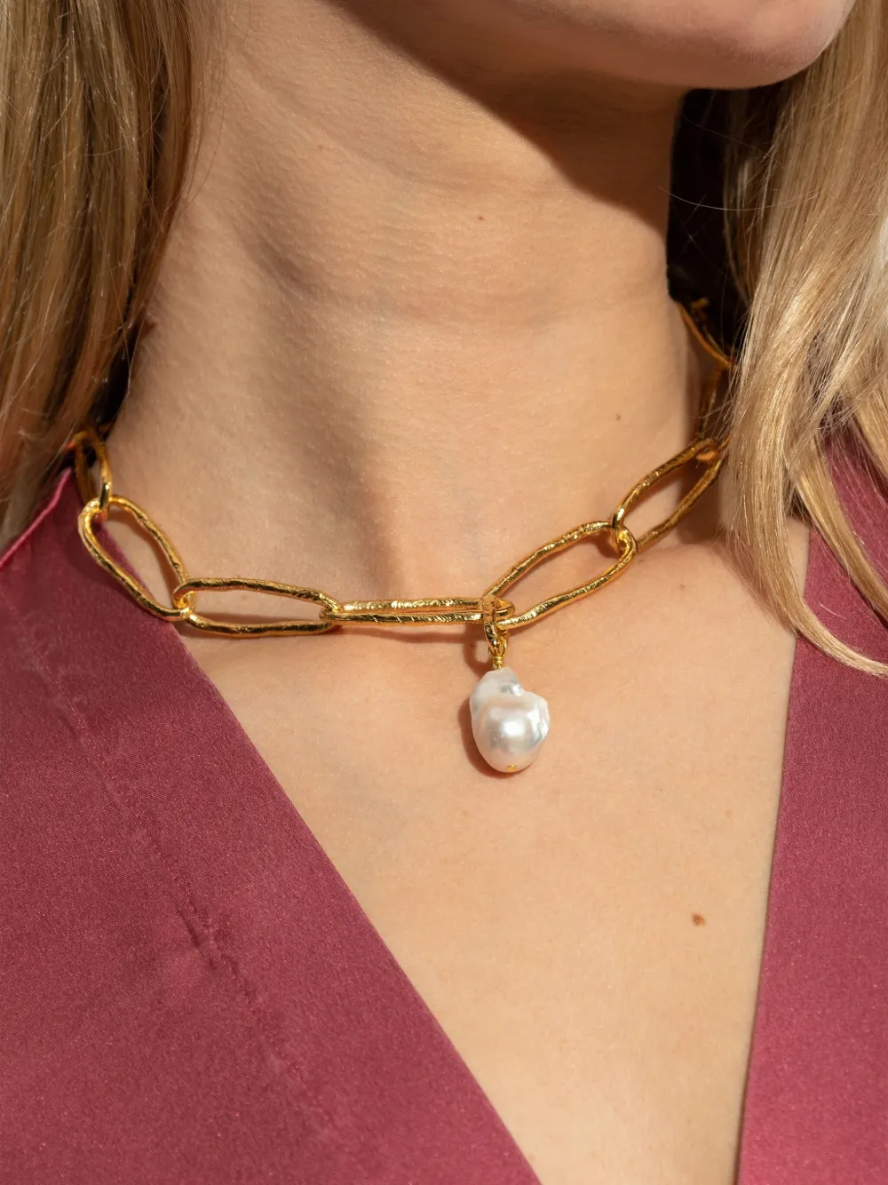 Forte Forte Halsketting met parel - Goud