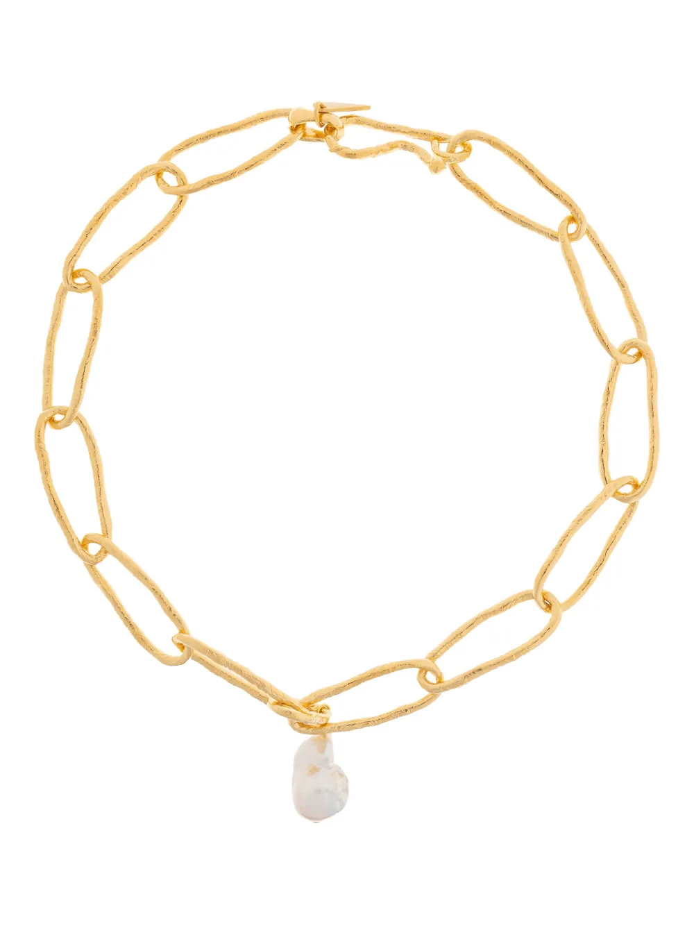 Forte Forte baroque-pearl chain necklace - Oro
