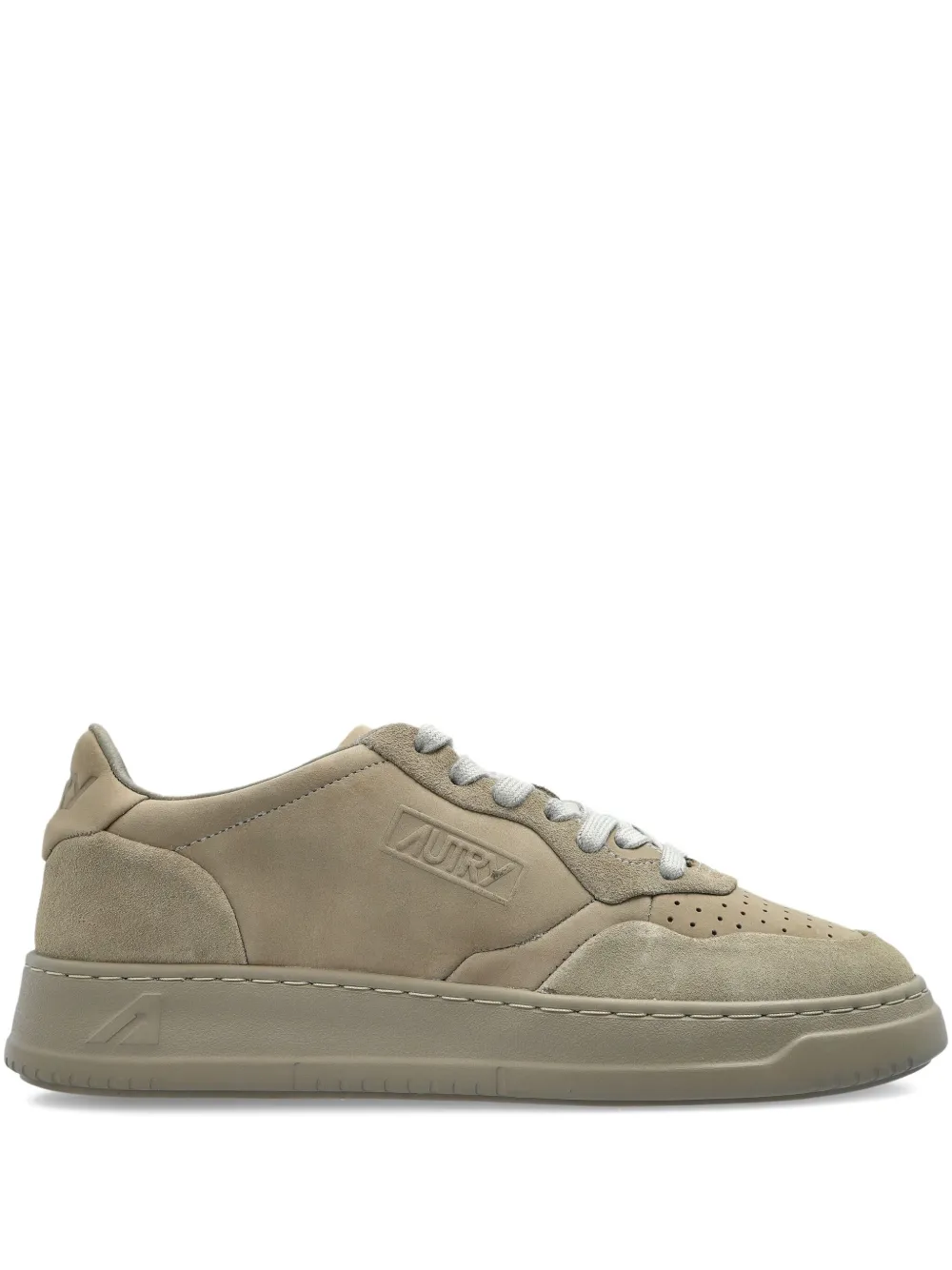 Autry Medalist perforated suede sneakers Neutrals