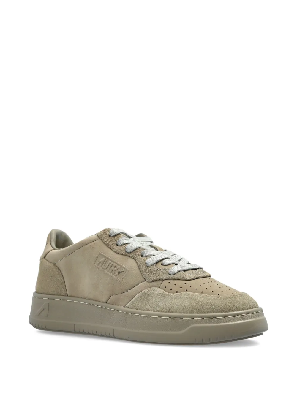 Autry Medalist perforated suede sneakers Neutrals