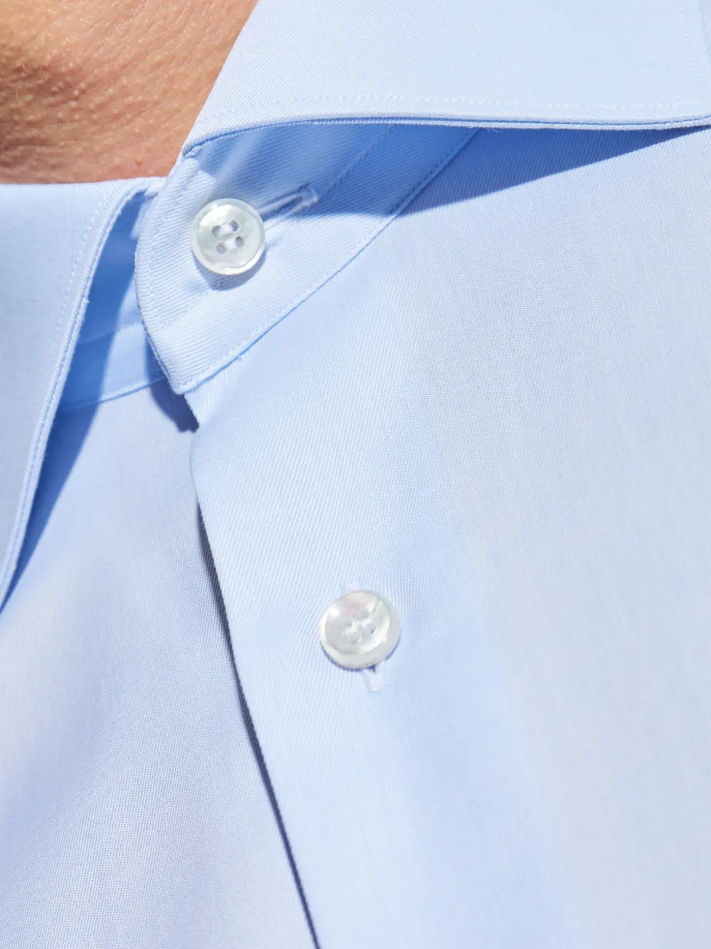 Brioni Katoenen overhemd Blauw