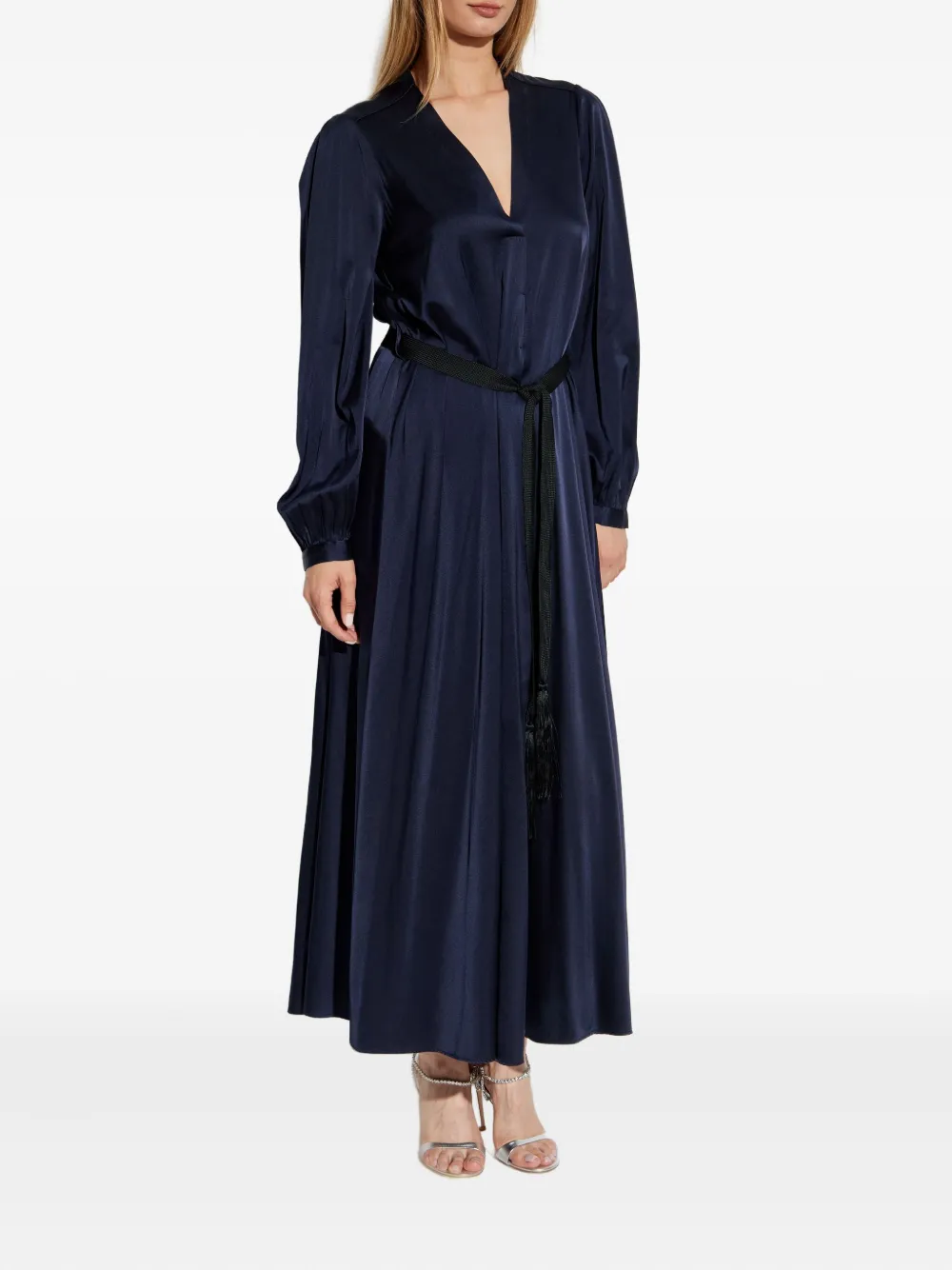 Forte tassel-embellished dress Blauw