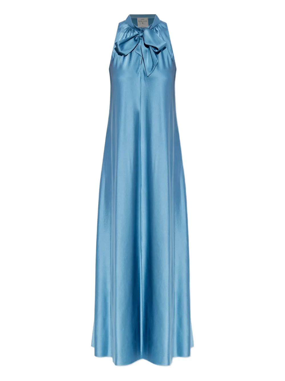 Forte bow-neck sleeveless maxi dress Blauw
