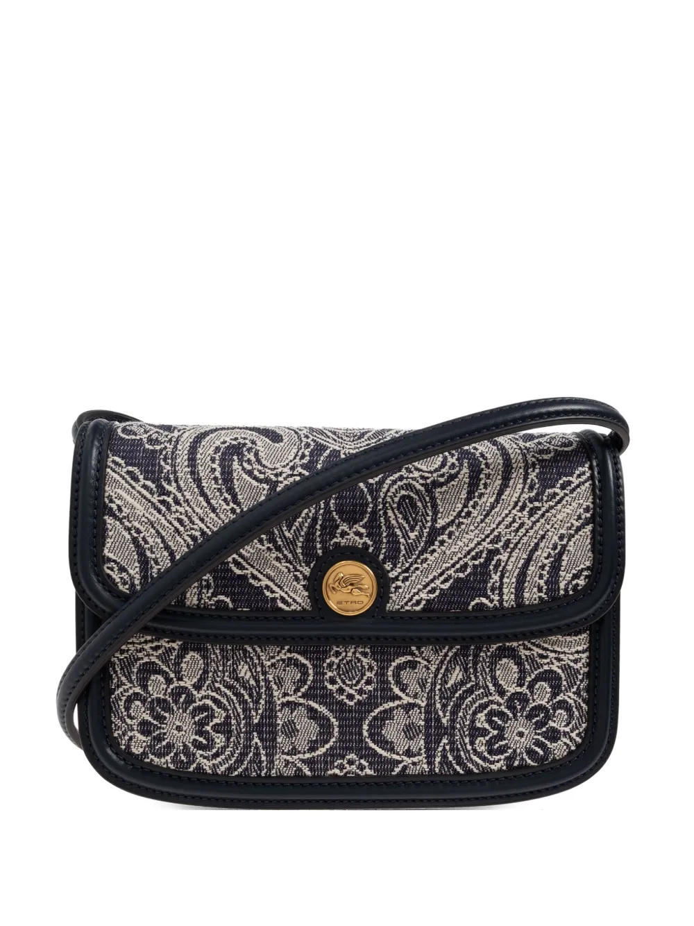 ETRO paisley-pattern flap tote bag Blauw