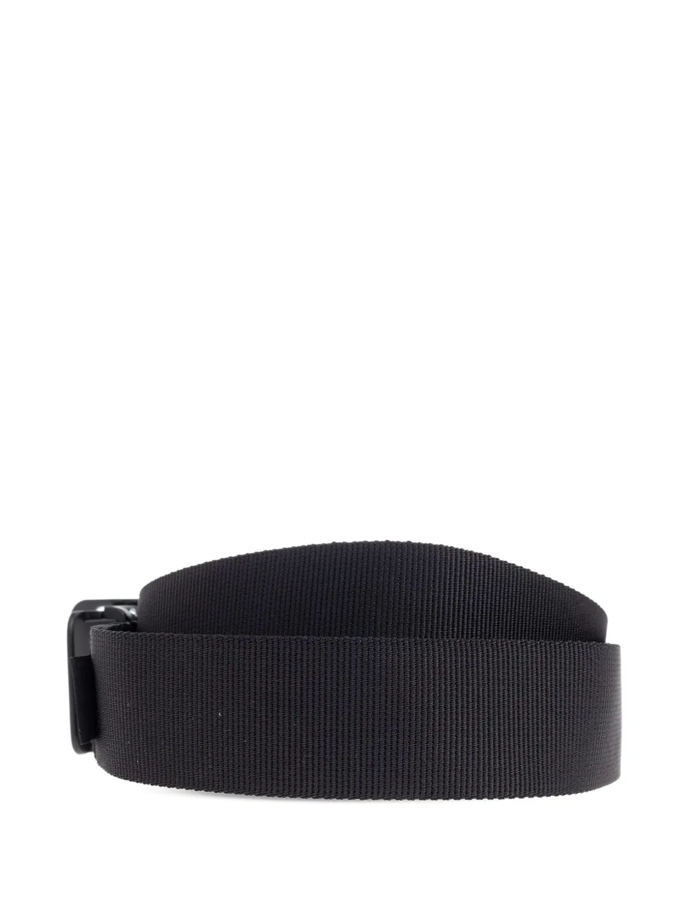 Stone Island 9300001 compass-logo buckle belt Zwart