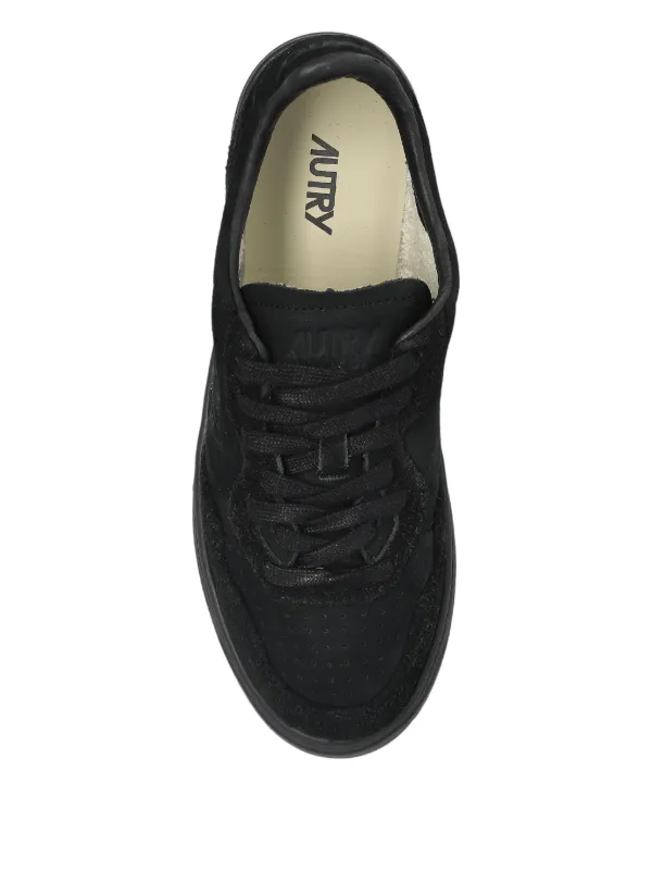 スニーカー AUTRY Black Suede Medalist Sneakers Autry Medalist Suede low-top Sneakers | Black | FARFETCH