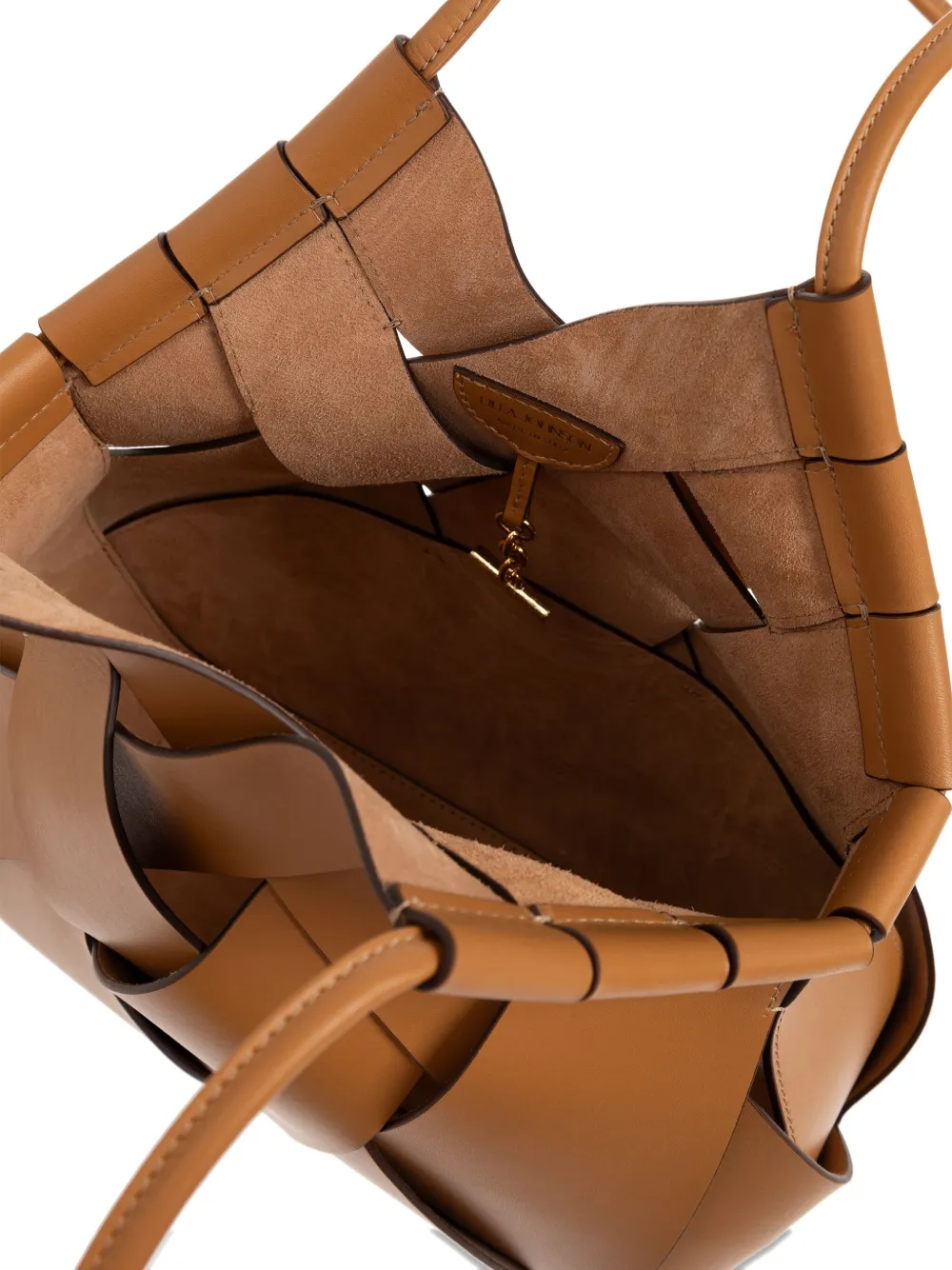 Ulla Johnson Charlotte woven leather tote bag Bruin