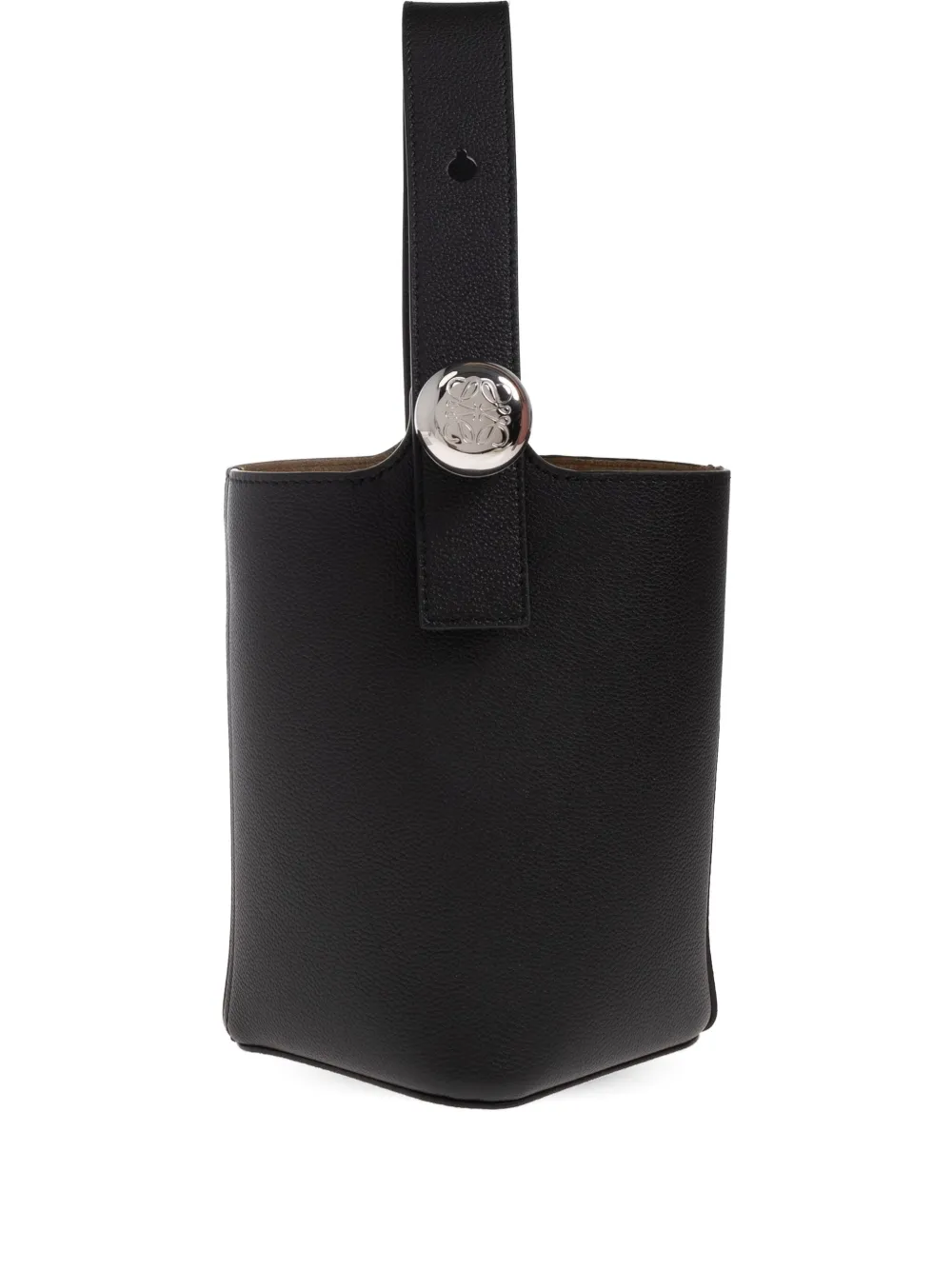 LOEWE leather top-handle mini bag | Black | Image 1