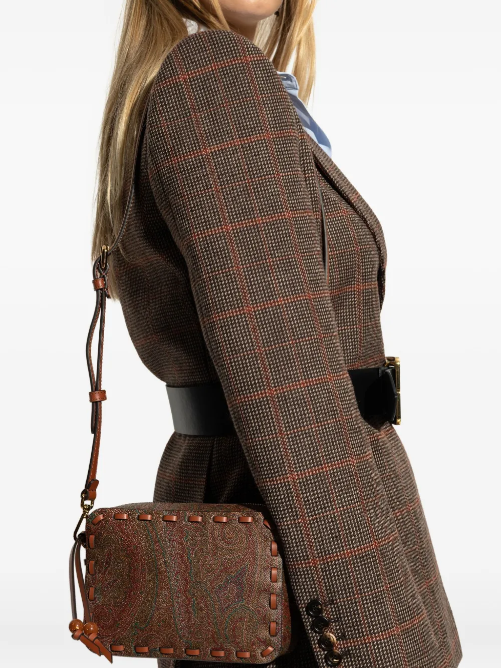 ETRO paisley-pattern stitched tote bag M0288
