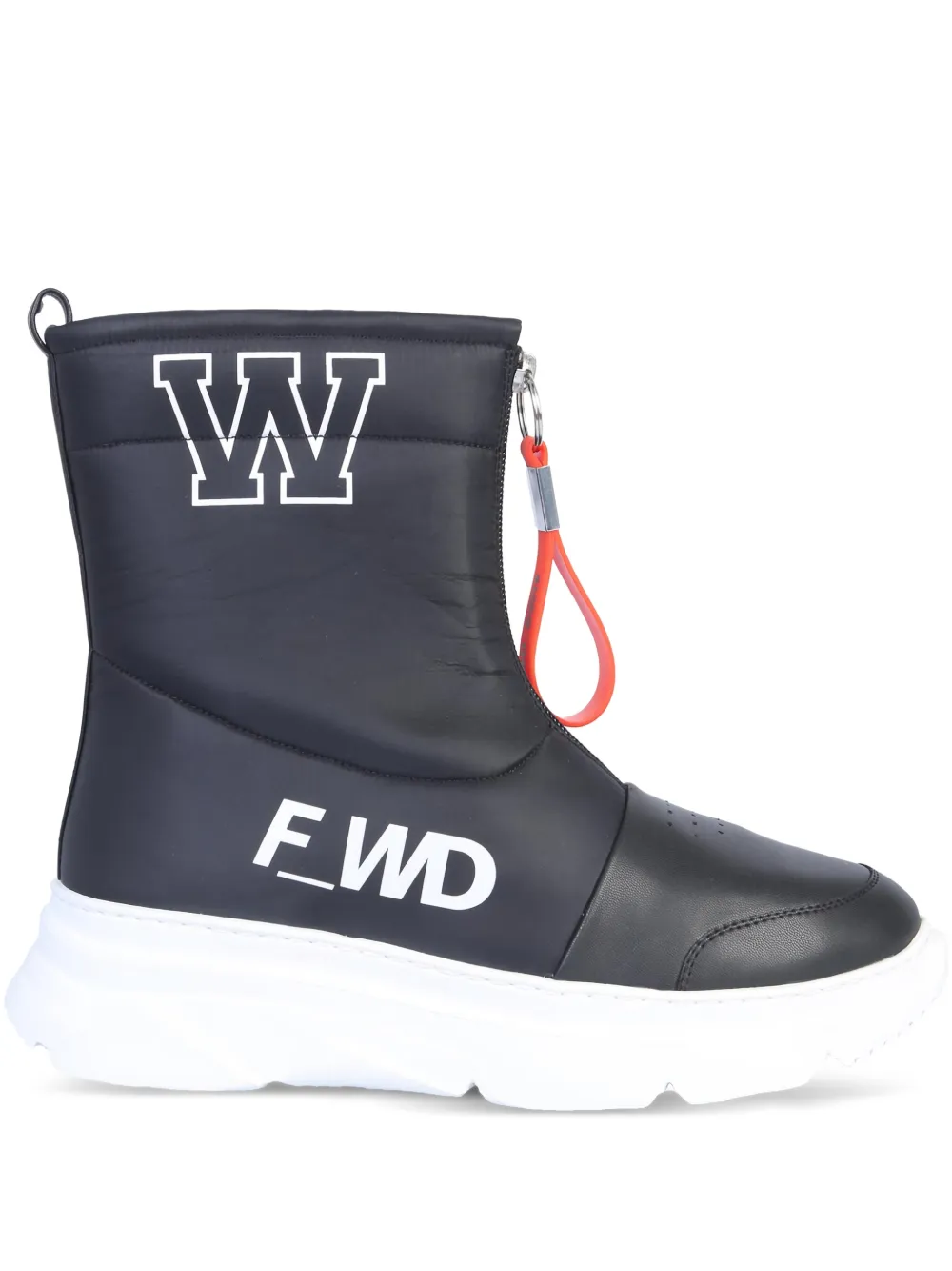 F_WD logo zip boots | Blue | Image 1