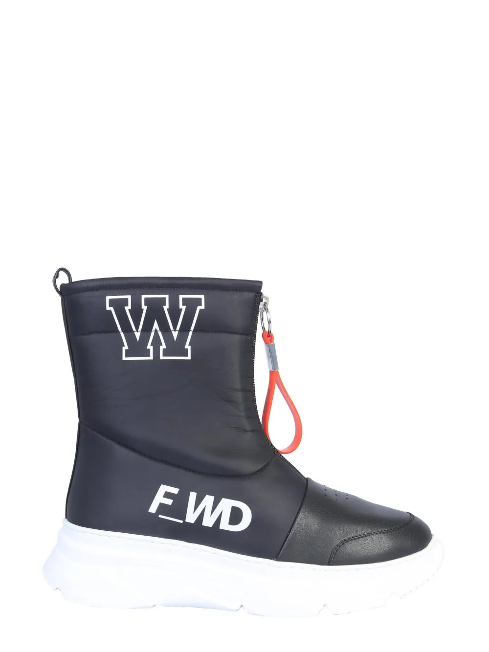 F_wd Logo Zip Boots In Blue