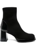 Chie Mihara 70mm calf-leather block-heel boots - Black