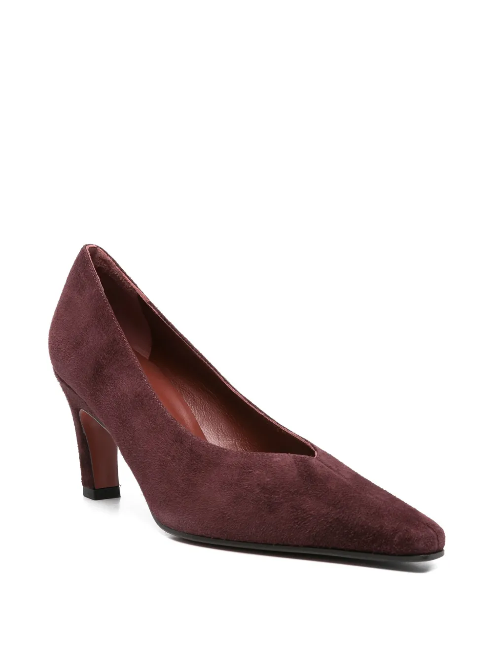 Roberto Festa 70mm pointed-toe suede pumps Purple
