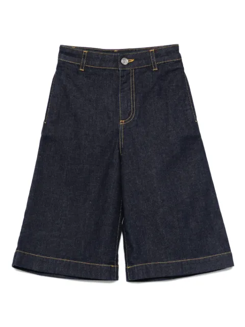 ETRO KIDS embroidered-pocket denim shorts
