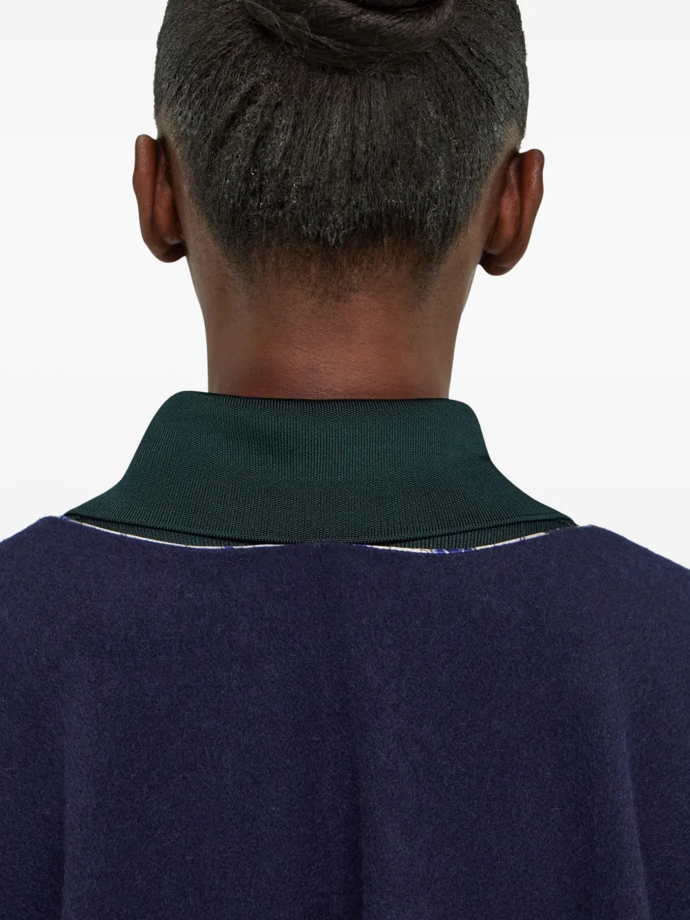 Ferragamo Cape met franje Blauw