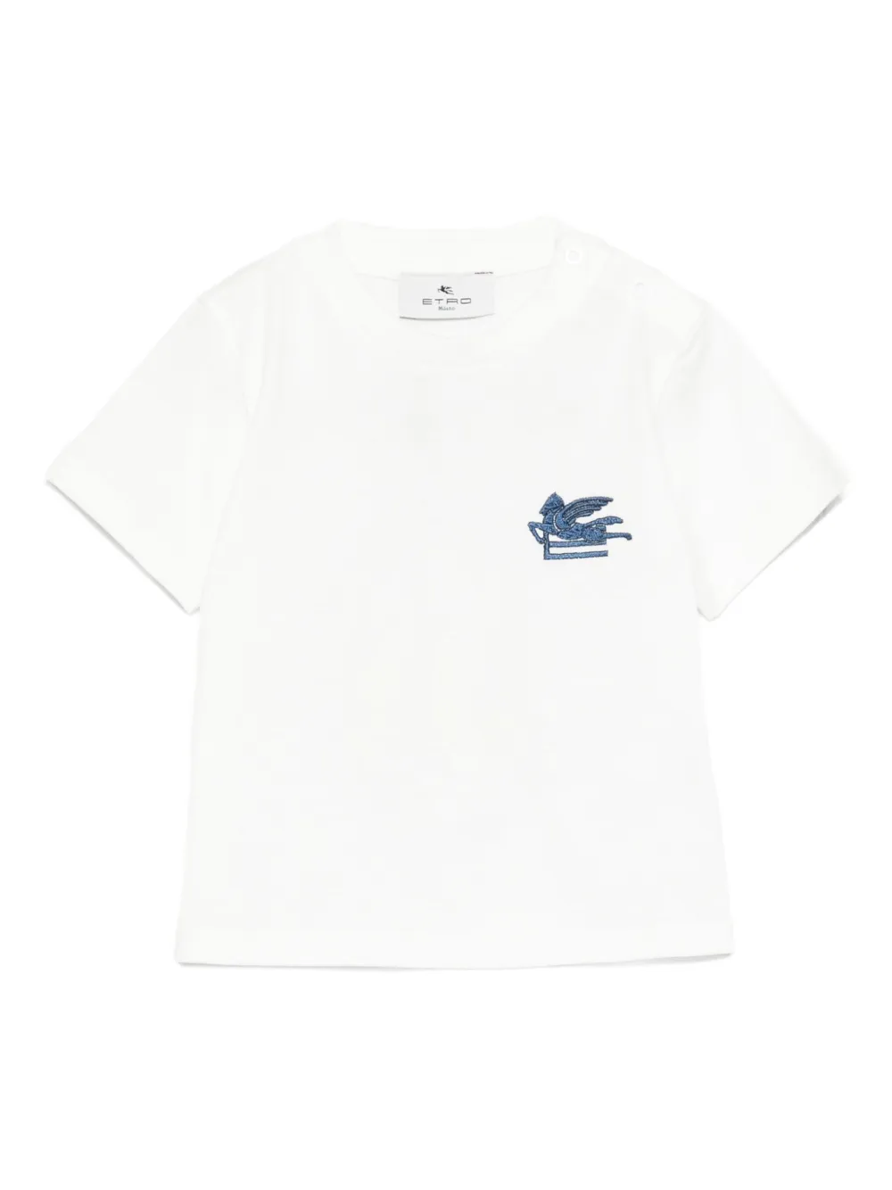 ETRO KIDS T-shirt met Pegasus-patroon Wit