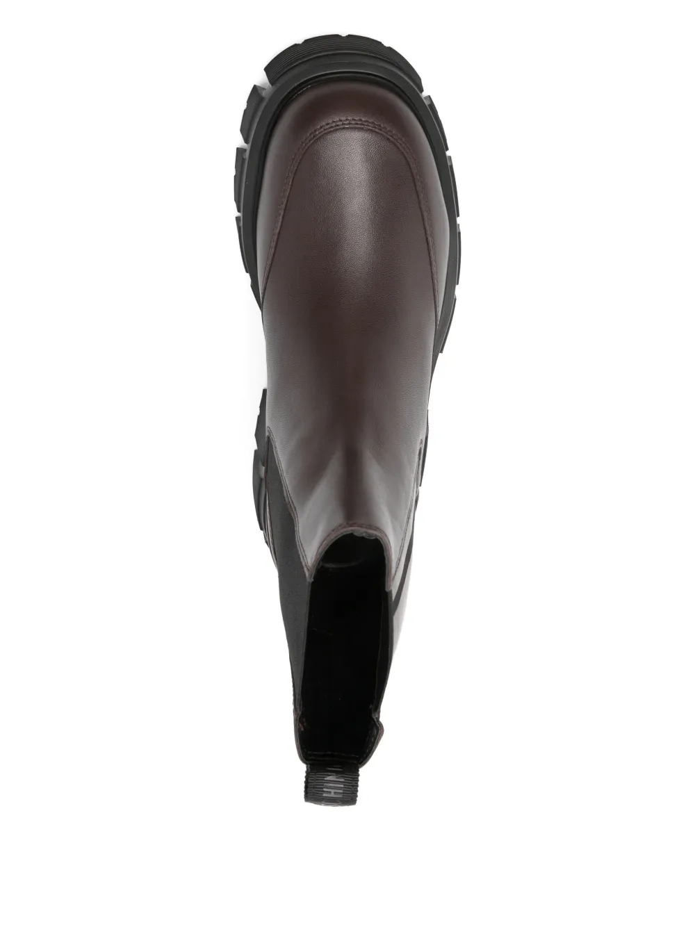 Love Moschino 40mm leather chunky boots Brown