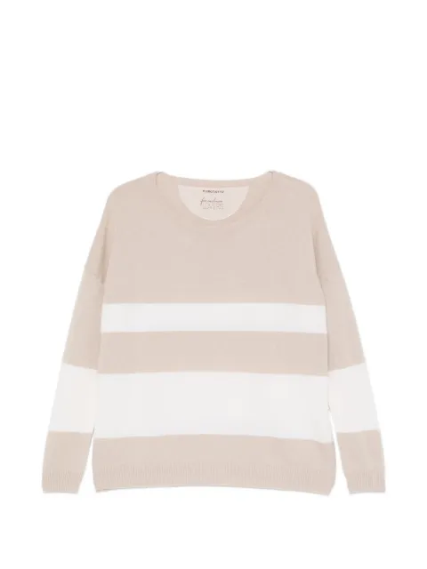 Purotatto horizontal-stripe sweater
