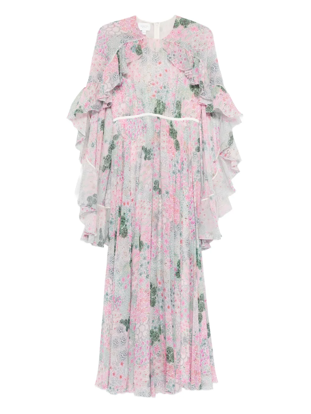 Giambattista Valli ruffled floral maxi dress - Rosa