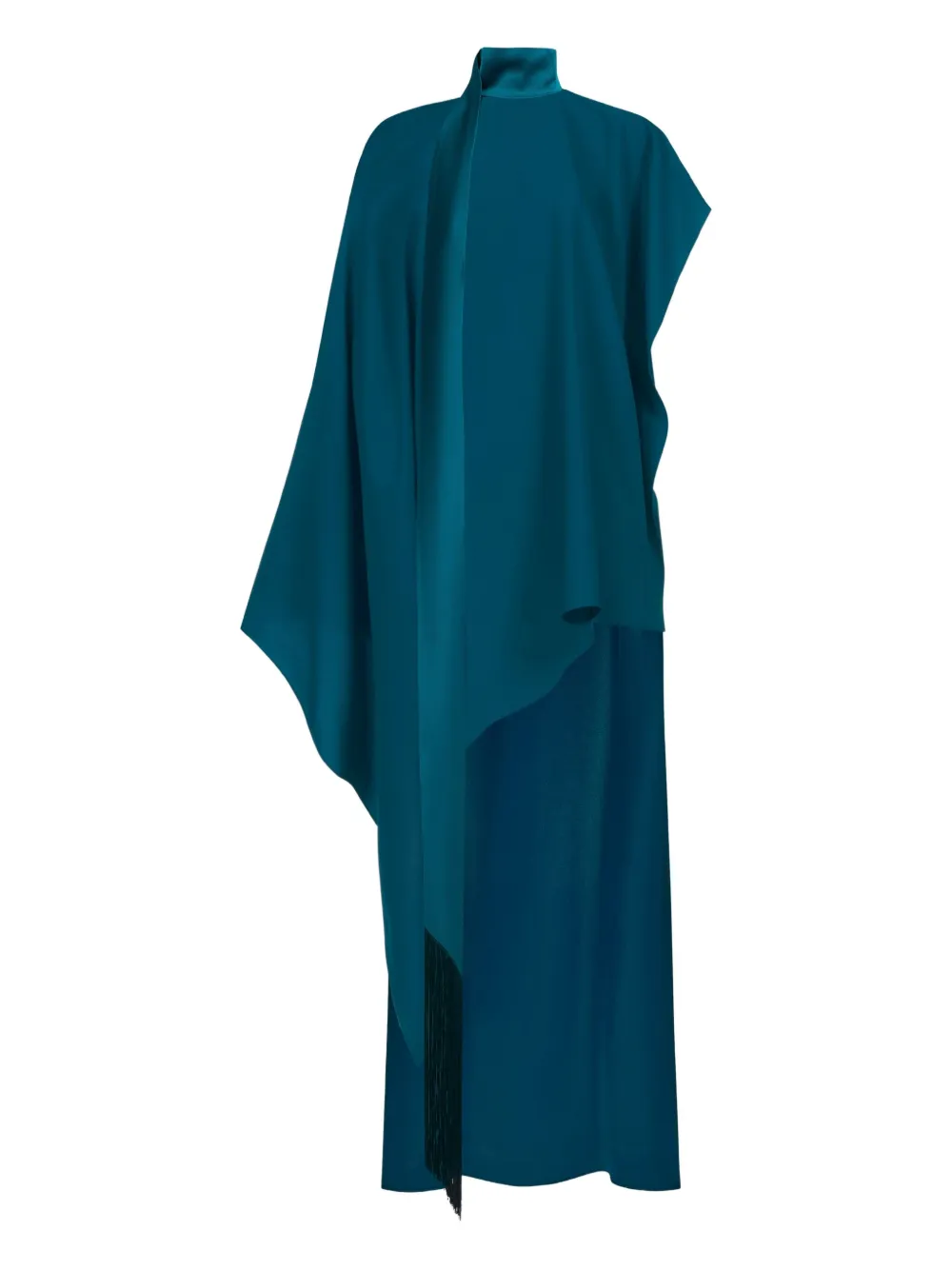 Taller Marmo California asymmetrische jurk met hoge hals Blauw