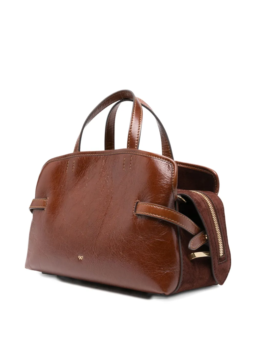 Anya Hindmarch Wilson leren shopper Bruin