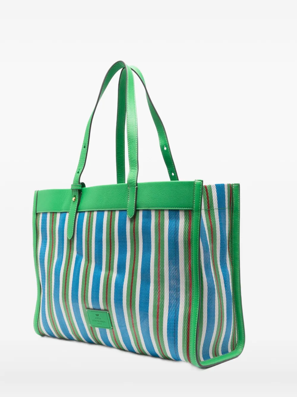 Anya Hindmarch Shopper met print Groen