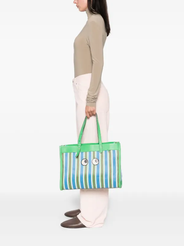 【ANYA HINDMARCH】E/W Eyes Tote トートバッグ Anya Hindmarch E/W Eyes Tote Bag | Green | FARFETCH