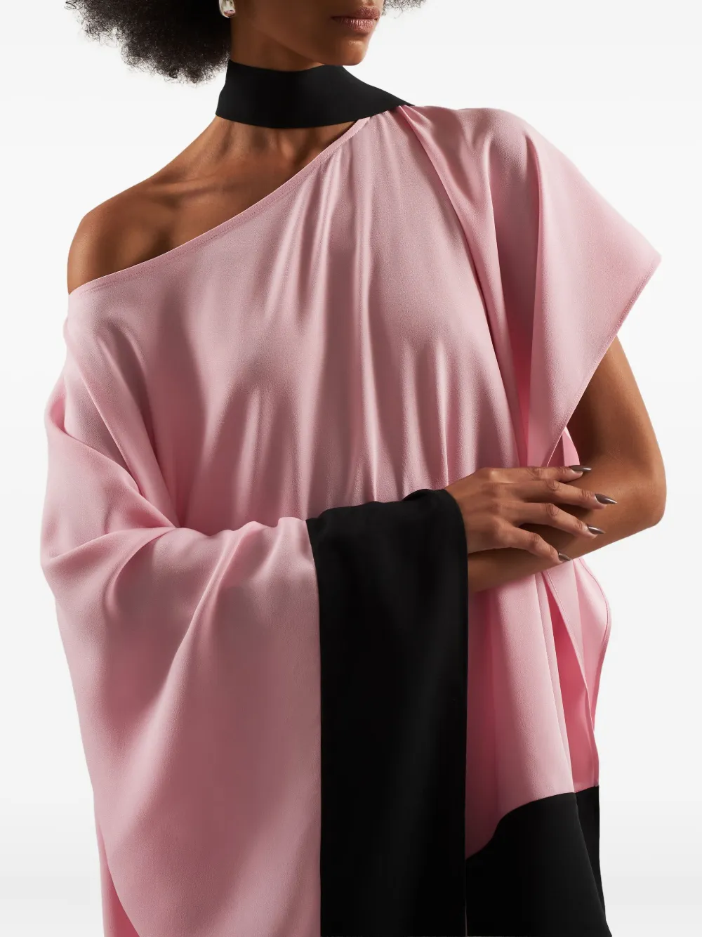Taller Marmo Maxi-jurk met asymmetrische afwerking Roze