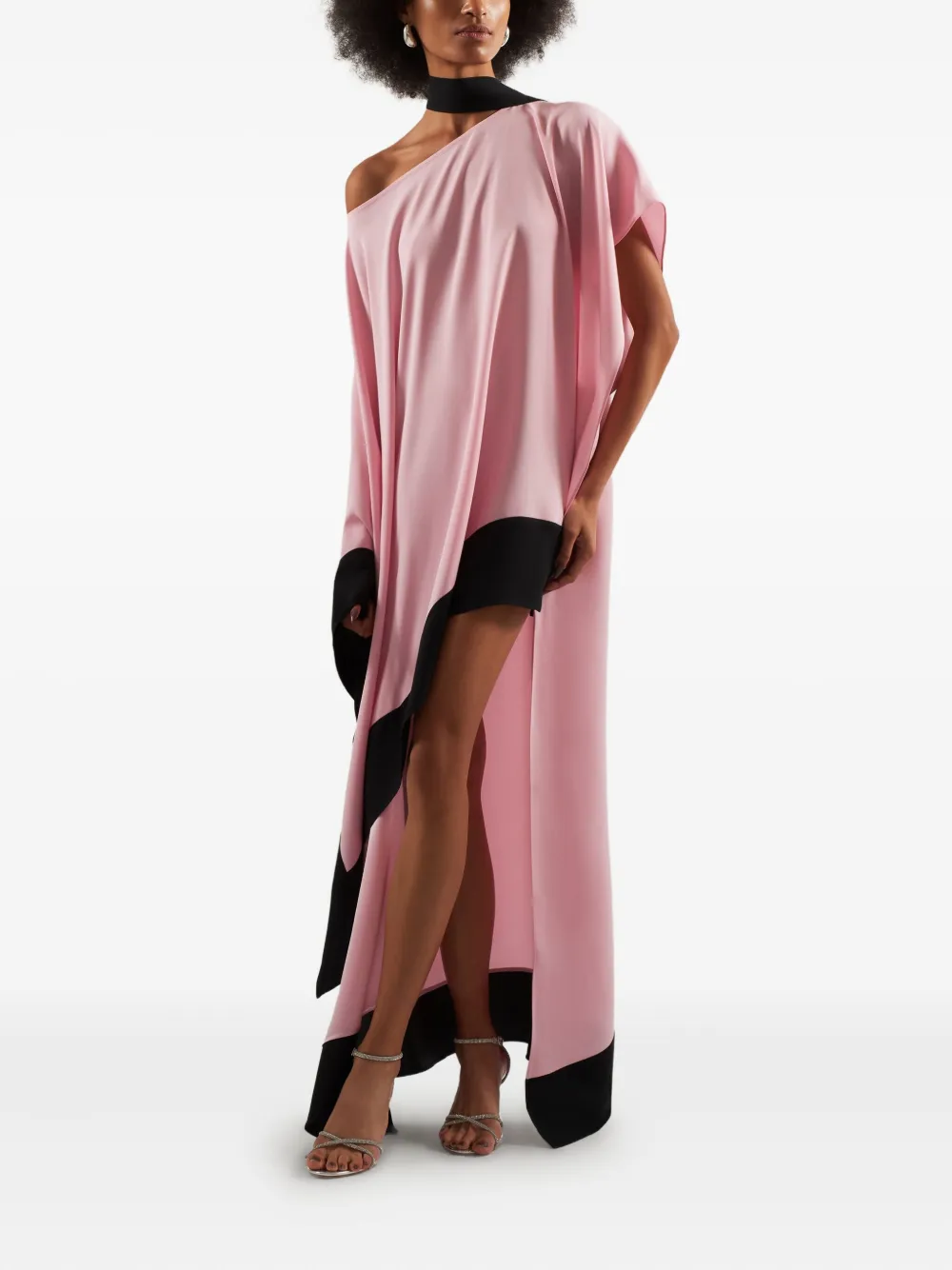 Taller Marmo Maxi-jurk met asymmetrische afwerking - Roze