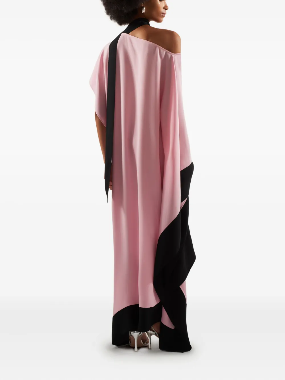 Taller Marmo Maxi-jurk met asymmetrische afwerking Roze