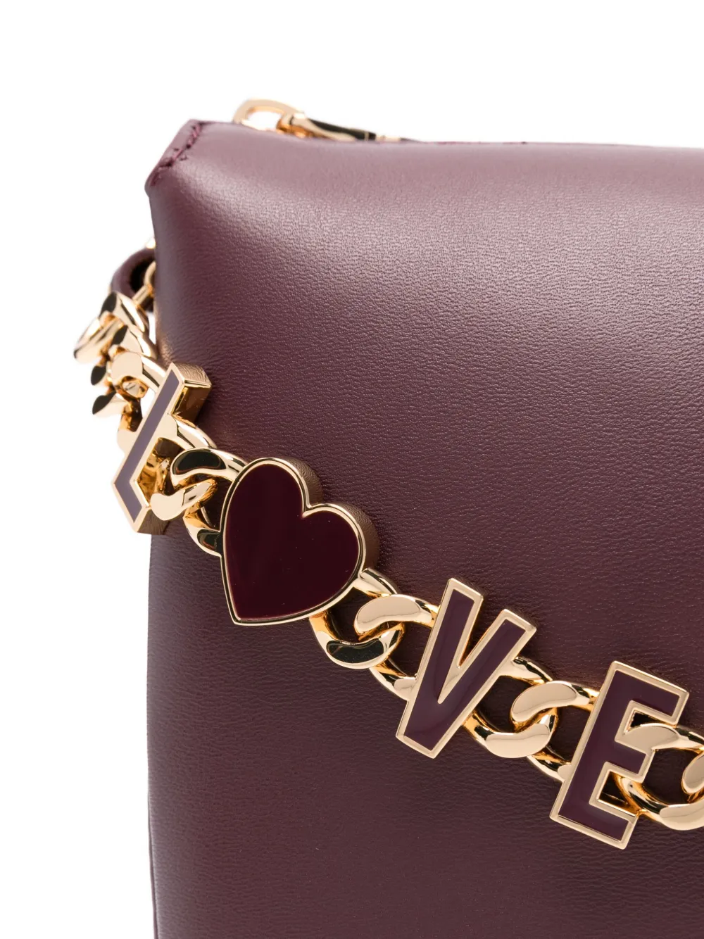 Love Moschino Crossbodytas verfraaid met ketting Rood