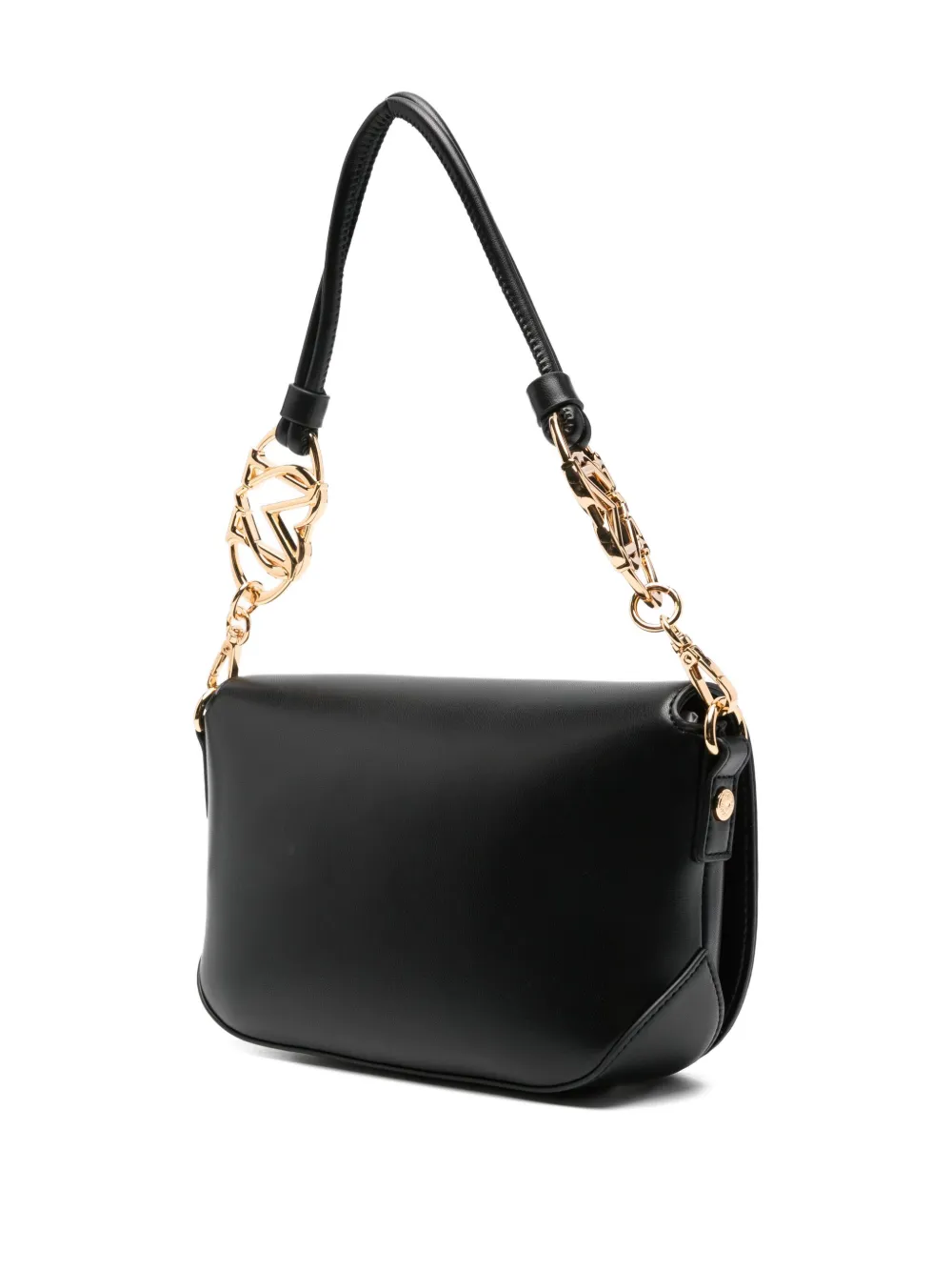 Love Moschino Schoudertas verfraaid met ketting Zwart