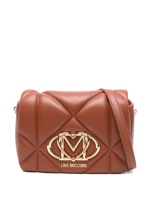 Love Moschino logo-plaque shoulder bag