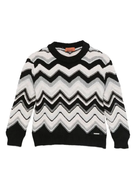 Missoni Kids Suéter com padronagem chevron