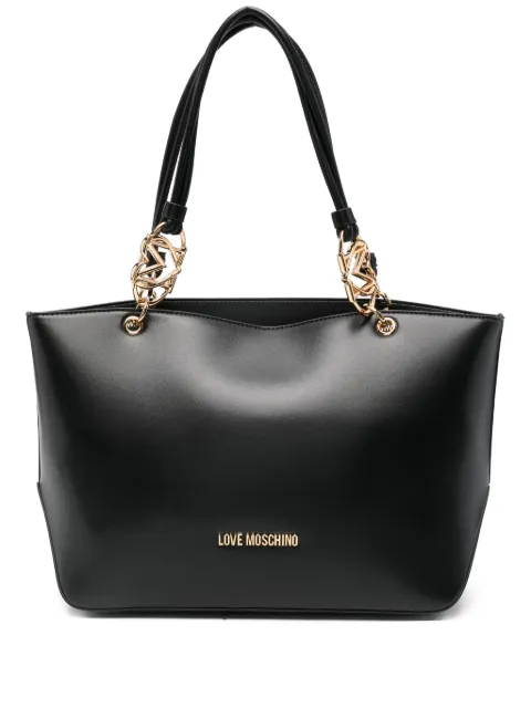 Love Moschino chain-link tote bag